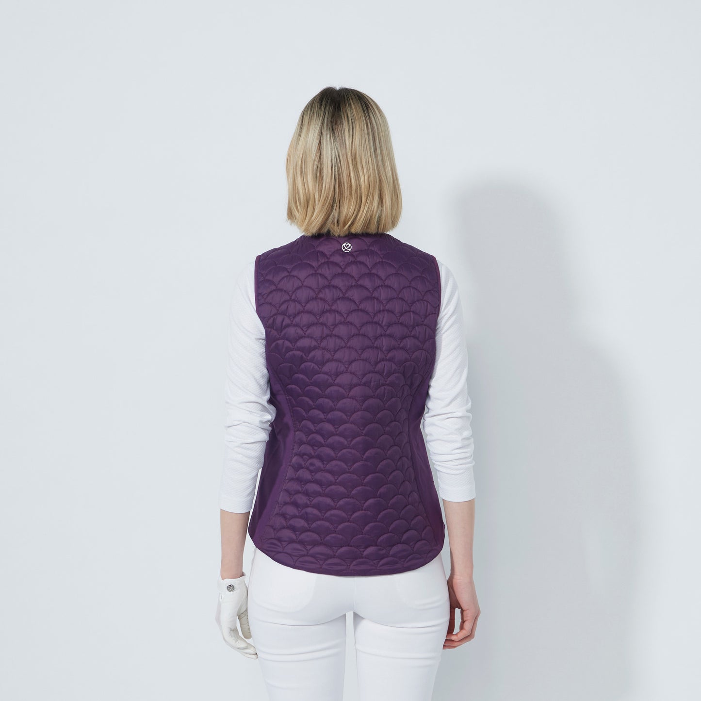 Daily Sports Abstract Fusion Quilt Dark Purple Padded Vest