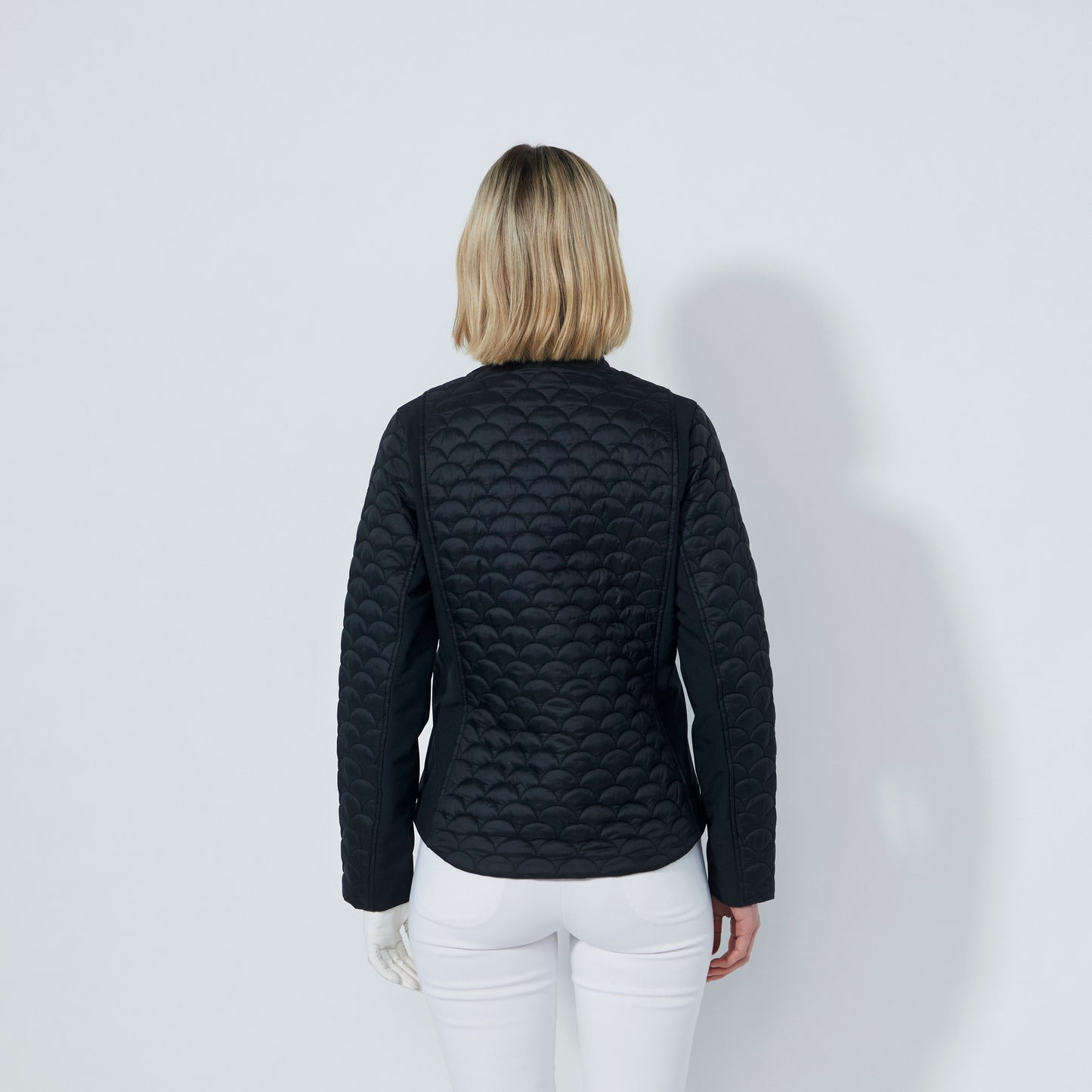 Daily Sports Abstract Fusion Quilt Black Padded Jacket