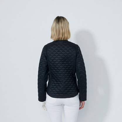 Daily Sports Abstract Fusion Quilt Black Padded Jacket