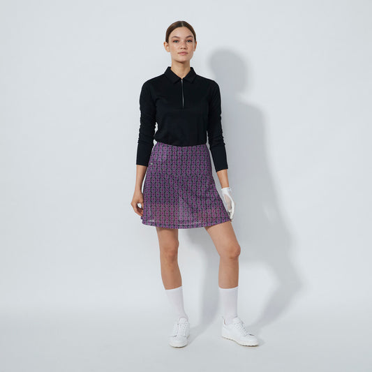Daily Sports Abstract Fusion Breeze Delusion Black Print Skort