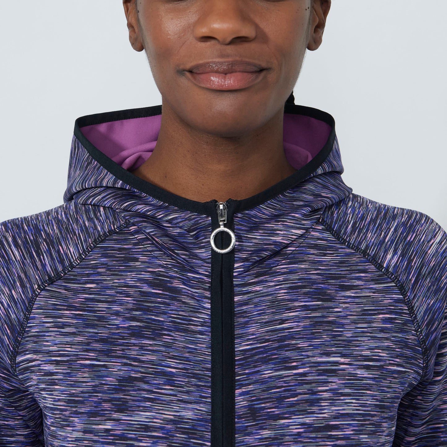 Daily Sports Abstract Fusion Multicolor Melange Jacket