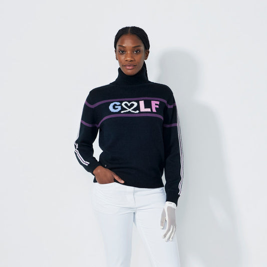 Daily Sports Abstract Fusion Logo Roll-Neck Pullover