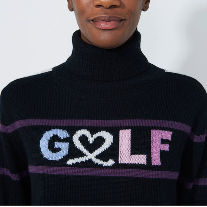 Daily Sports Abstract Fusion Logo Roll-Neck Pullover