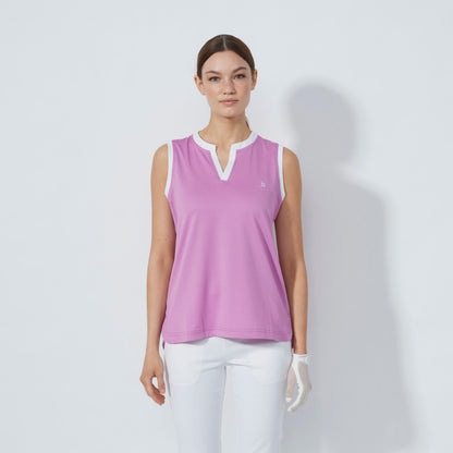 Daily Sports Abstract Fusion Massy Veronica Sleeveless Polo Shirt