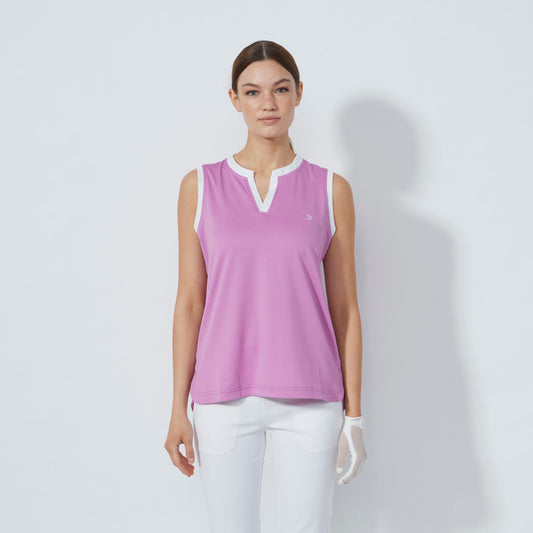 Daily Sports Abstract Fusion Massy Veronica Sleeveless Polo Shirt