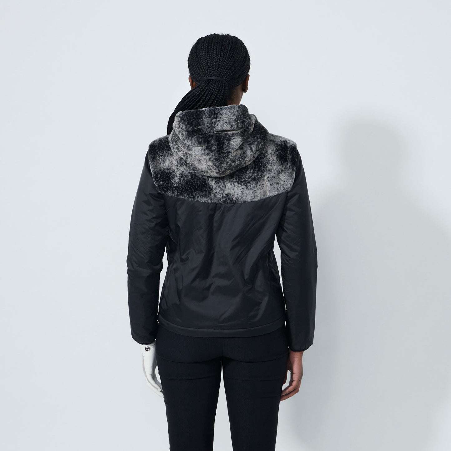 Daily Sports Abstract Fusion Mix Fur Jacket