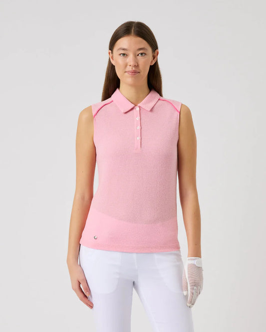 Daily Sports PINK SKY Fancy Sleeveless Polo