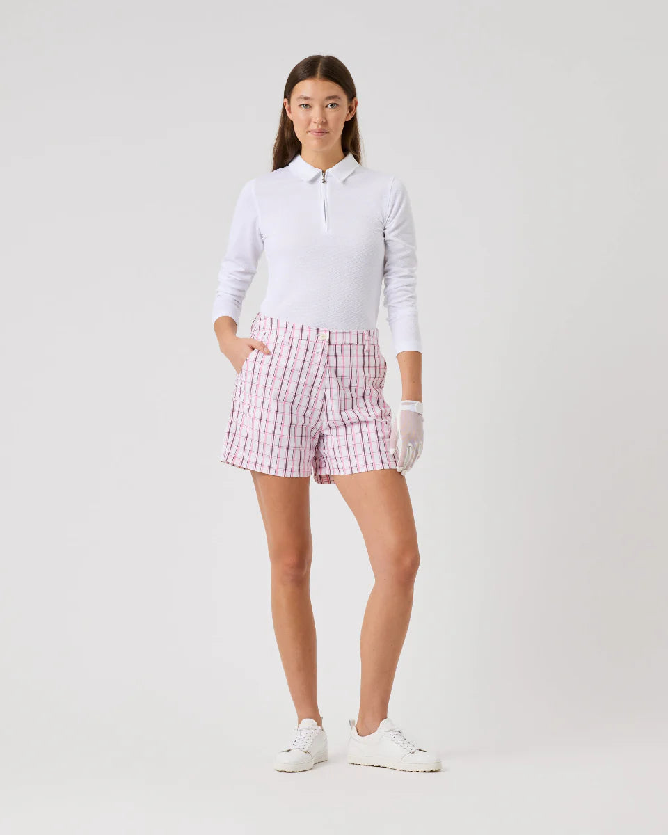 Daily Sports PINK SKY Golf Plaid Shorts