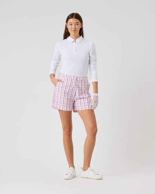 Daily Sports PINK SKY Golf Plaid Shorts