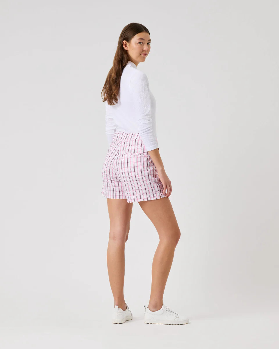 Daily Sports PINK SKY Golf Plaid Shorts