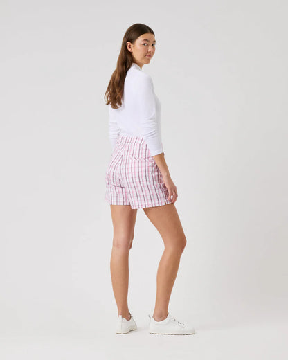 Daily Sports PINK SKY Golf Plaid Shorts