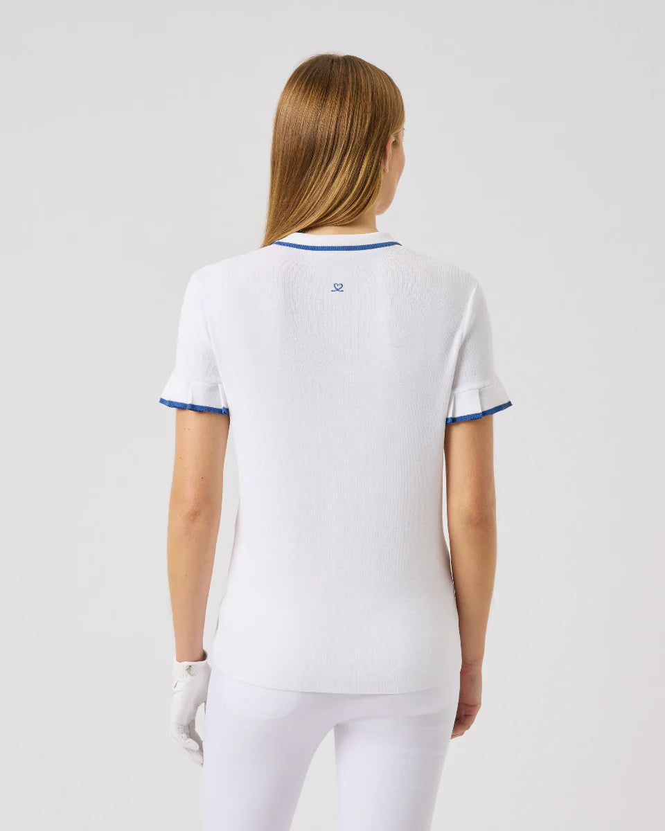 Daily Sports PLAY BLUE Knit Short Sleeve Polo