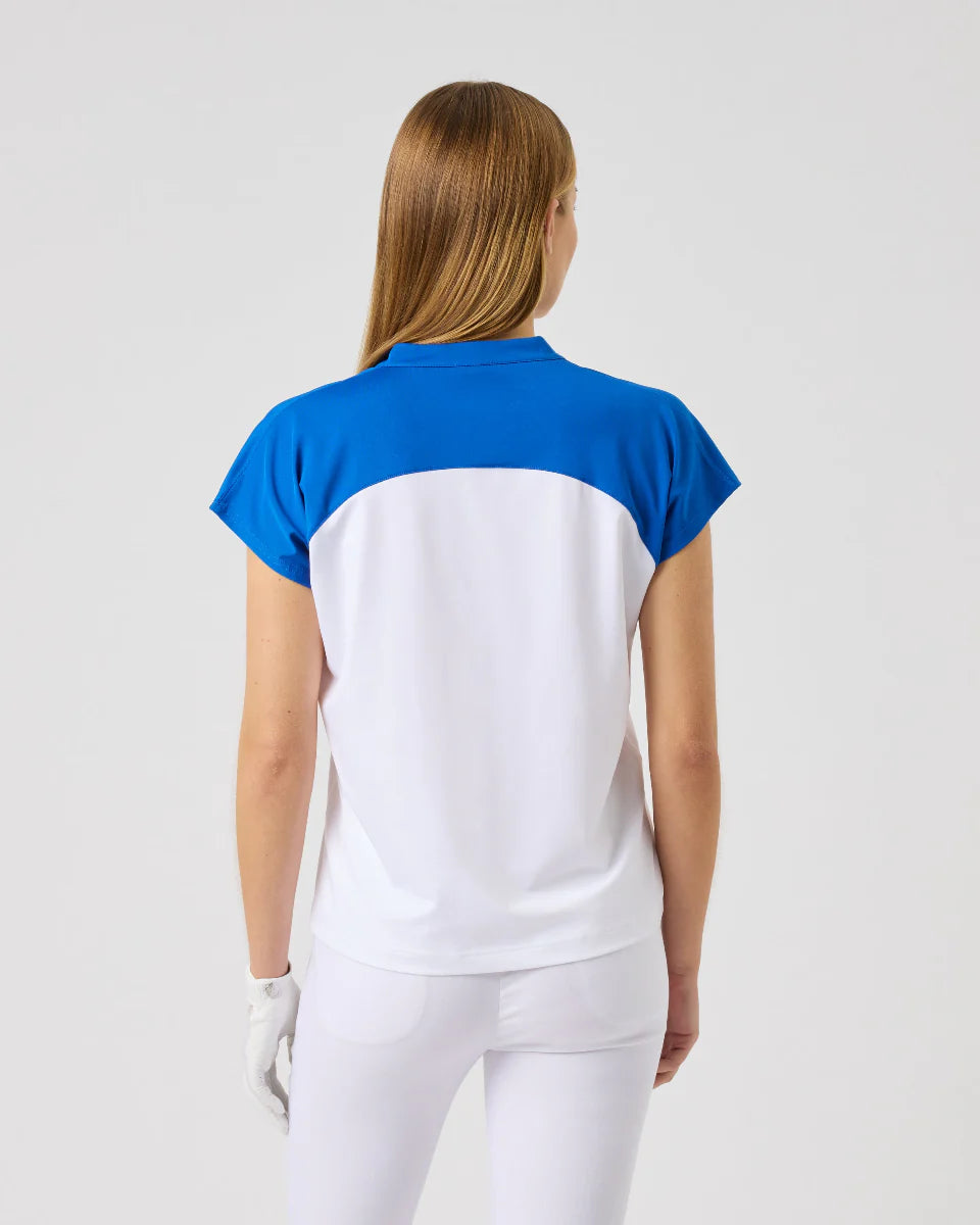 Daily Sports PLAY BLUE V-Neck Cap Sleeve