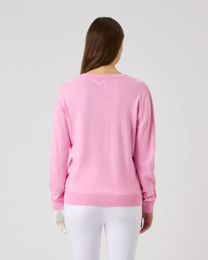 Daily Sports PINK SKY Argyle Pullover
