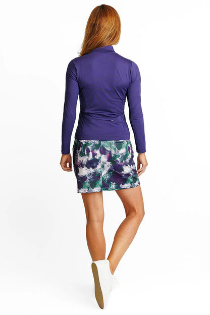 Amy Sport MONARCH BEACH GOLF SKORT - DARK WATCH ABSTRACT