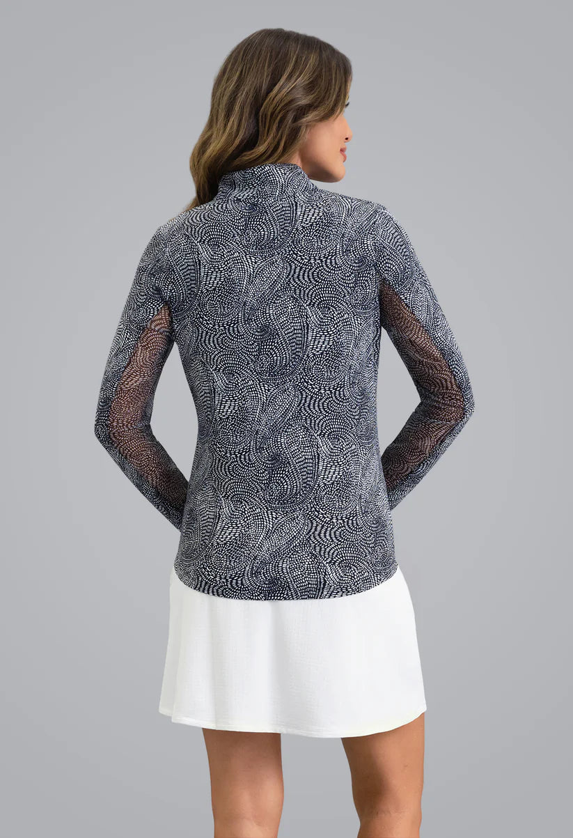 IBKUL Stephanie Long Sleeve Mock Neck (Multiple Colors)