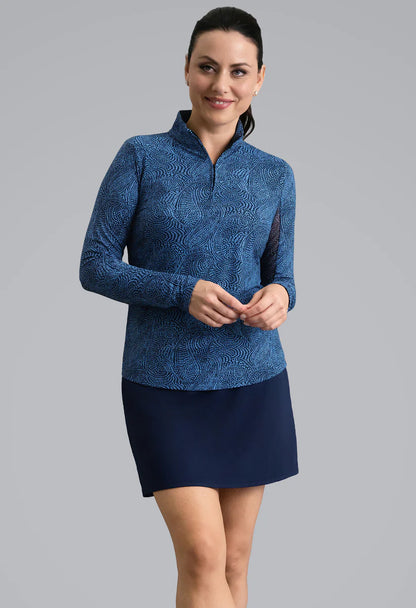 IBKUL Stephanie Long Sleeve Mock Neck (Multiple Colors)