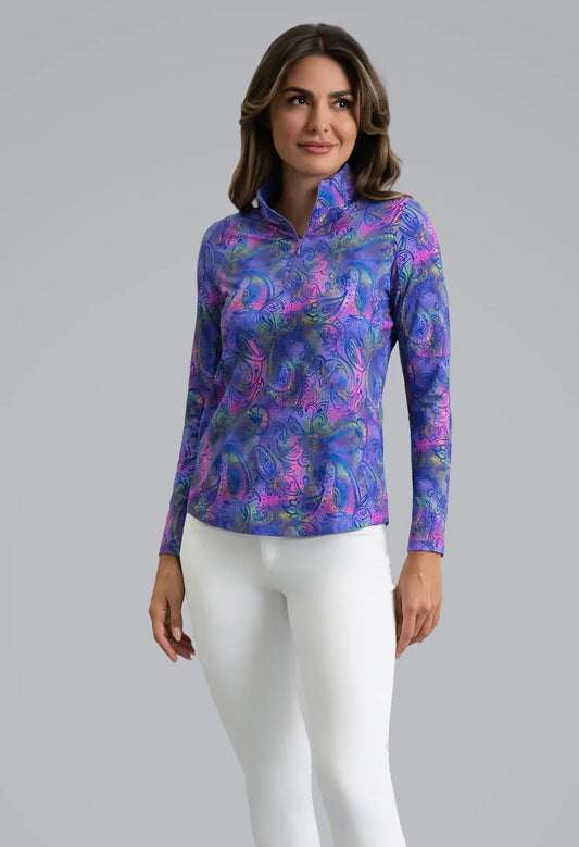 IBKUL Shannon Long Sleeve Mock Neck