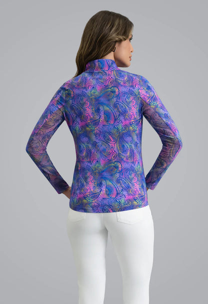 IBKUL Shannon Long Sleeve Mock Neck