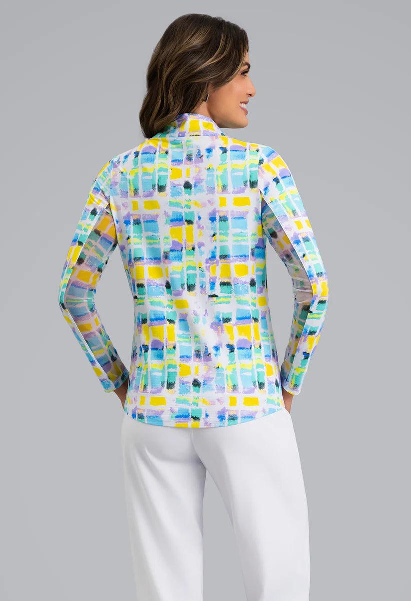 IBKUL Tatiana Long Sleeve Mock Neck