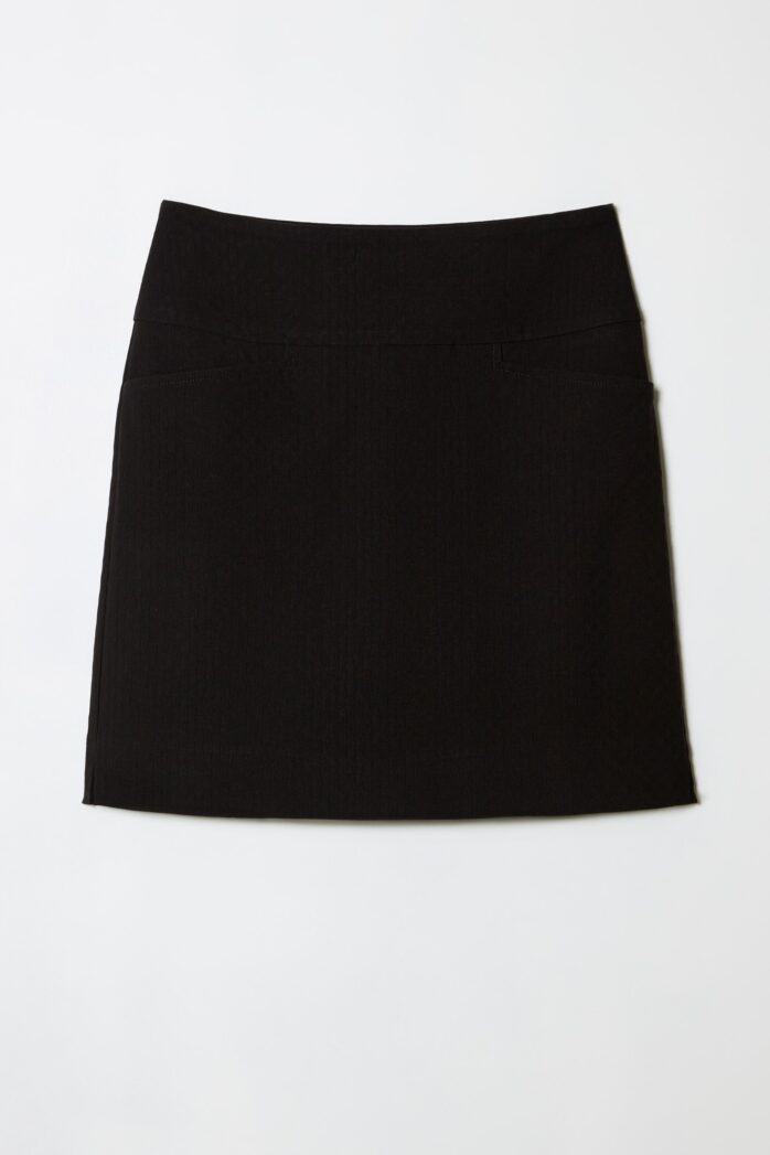 Swing Control Solid Textured Techno Jacquard Vented Golf Skort 18" (Multiple Colors)