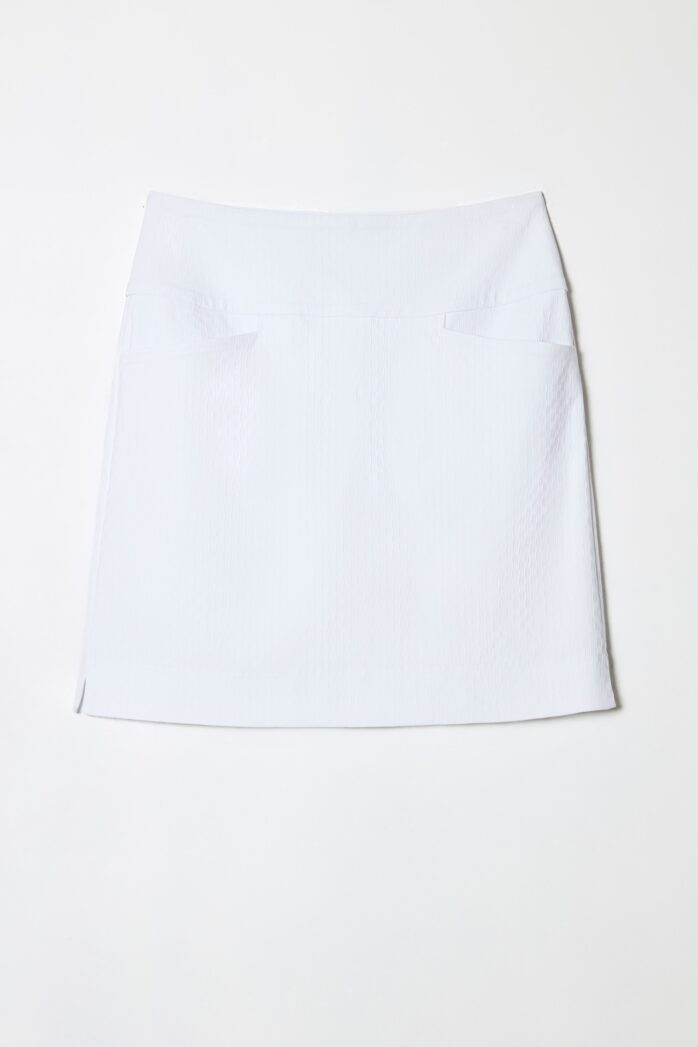 Swing Control Solid Textured Techno Jacquard Vented Golf Skort 18" (Multiple Colors)