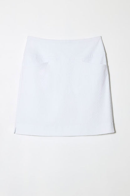 Swing Control Solid Textured Techno Jacquard Vented Golf Skort 18" (Multiple Colors)