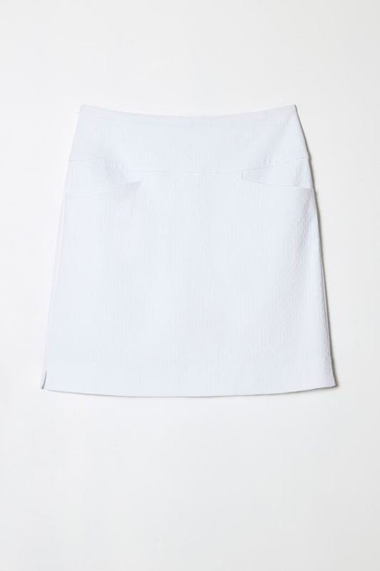 Swing Control Solid Textured Techno Jacquard Vented Golf Skort 18" (Multiple Colors)