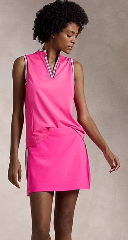 Ralph Lauren RLX Performance Back-Pleated Skort 15" in Bright Pink