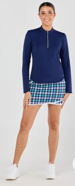 Sofibella Golf Colors Right Direction Navy Skort 16"