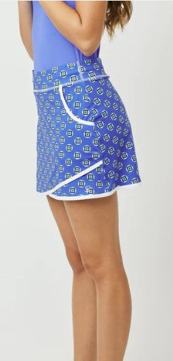 Sofibella Golf Colors Skort 16" in Livio Geo