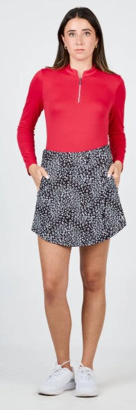 Sofibella Golf Colors Leo-Geo Black Skort 17"