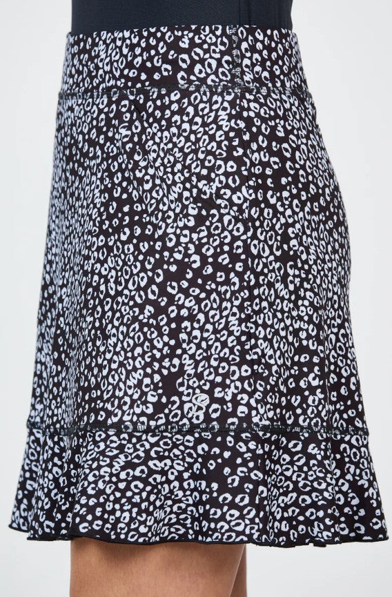 Sofibella Golf Colors Leo-Geo Black Skort 18"