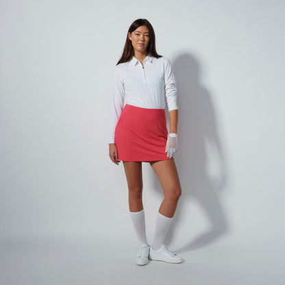 Daily Sports Illusion Wave Genua Intense Coral Skort (Multiple Lengths)