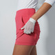 Daily Sports Illusion Wave Genua Intense Coral Skort (Multiple Lengths)