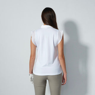 Daily Sports Power Leo Broome White Frill Sleeveless Top