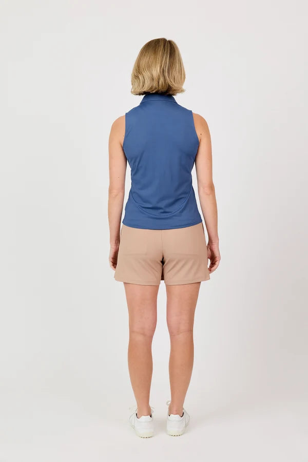 Sofibella QUIET FORCE Sleeveless Polo (Multiple Colors)