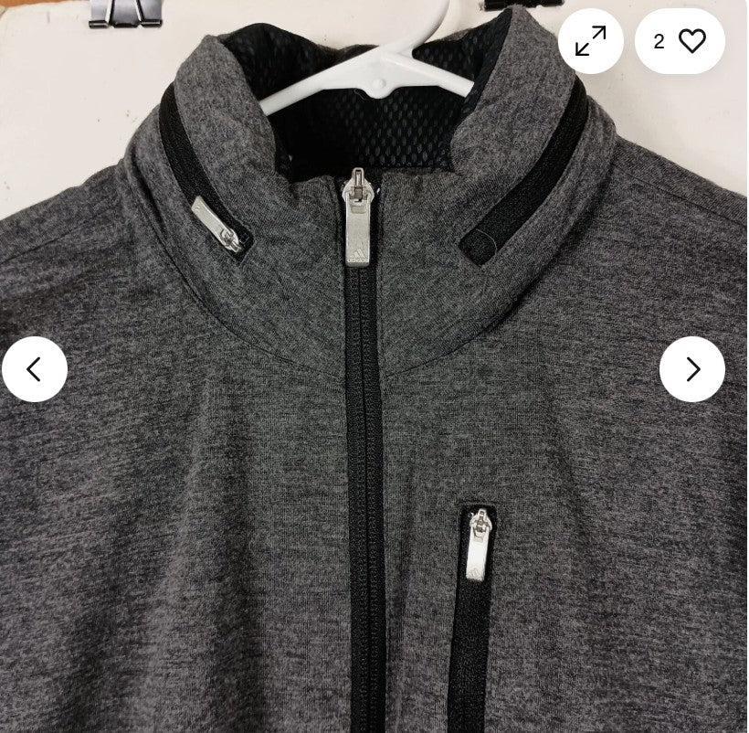 Adidas Apparel ClimaProof Golf Jacket Softshell Concealed Hood Full-Zip L