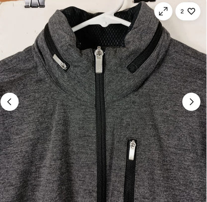 Adidas Apparel ClimaProof Golf Jacket Softshell Concealed Hood Full-Zip L