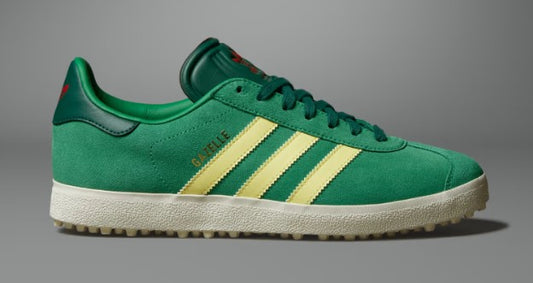 Adidas Gazelle Spikeless Golf Shoes in Green / Almost Yellow / Collegiate Green