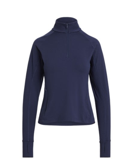 Ralph Lauren RLX LONG-SLEEVE STRETCH PEACHED JERSEY UV 1/4 ZIP PULLOVER (SLIM FIT)