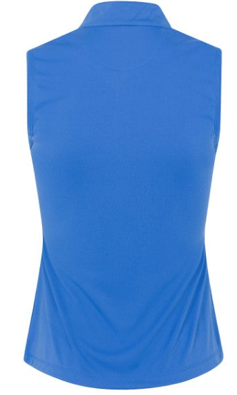 Greg Norman ML75 MICROLUX PEARL-STUDDED SLEEVELESS POLO (Multiple Colors)