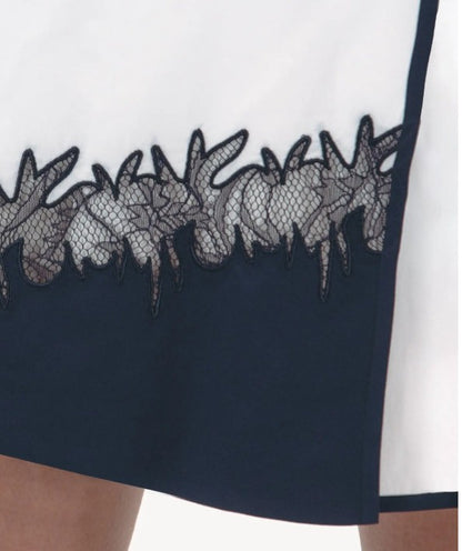 FORAY Lace Inset Skirt 15.5"