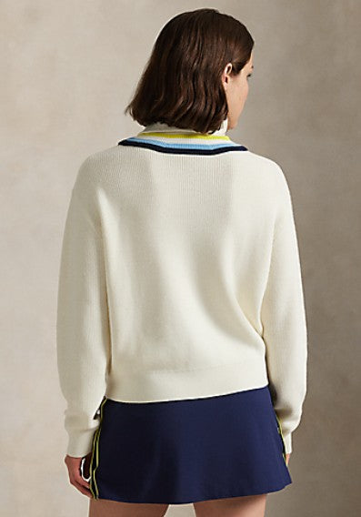 Ralph Lauren RLX LONG-SLEEVE WOOL CRICKET 1/2 ZIP SWEATER