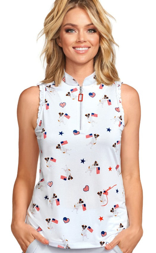 Jamie Sadock SLEEVELESS TOP in COCO PUP-02