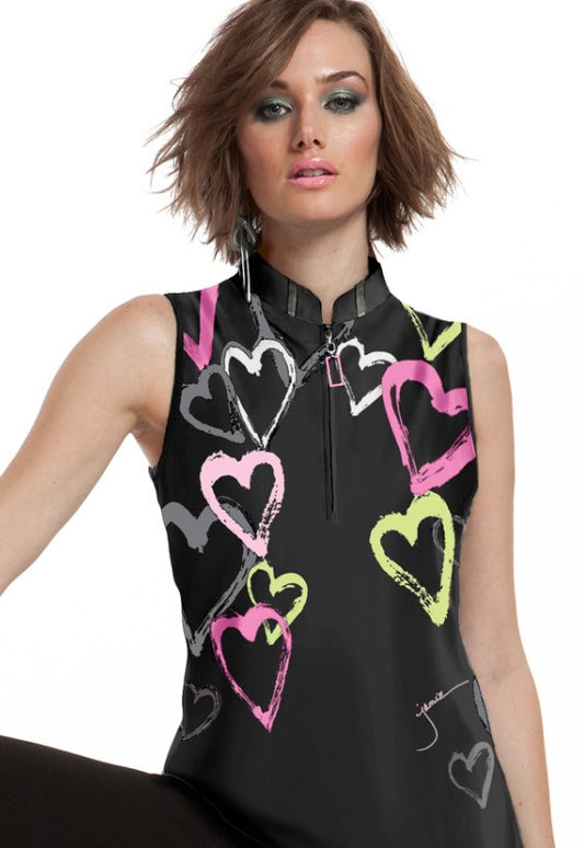 Jamie Sadock SLEEVELESS TOP QUEEN OF HEARTS-01