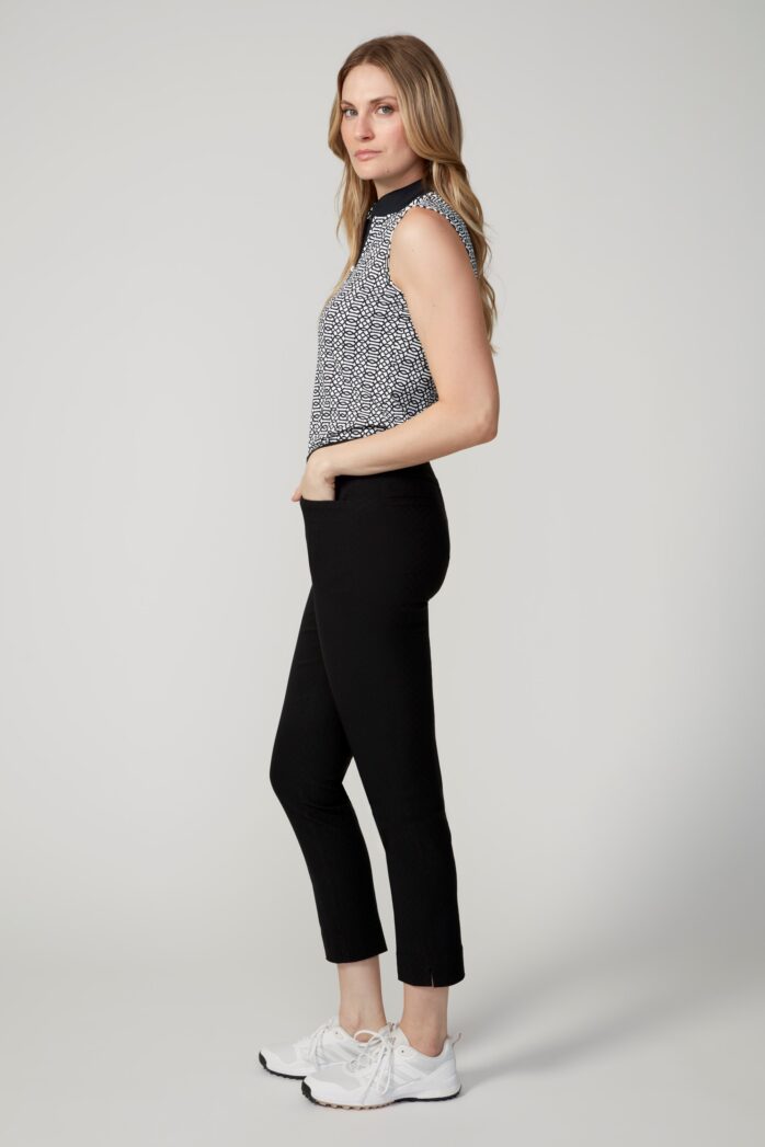 SWING CONTROL TEXTURED TECHNO JACQUARD VENTED ANKLE PANT 28" (MULTIPLE COLORS)