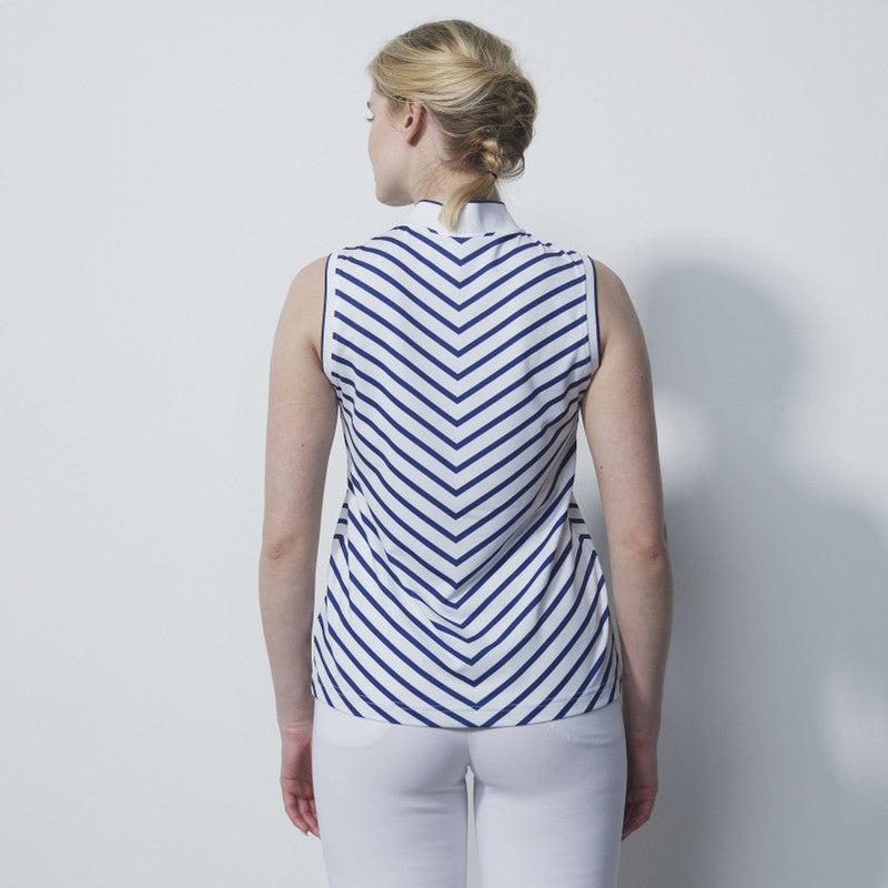 Daily Sports Spectrum White Stripe Sleeveless