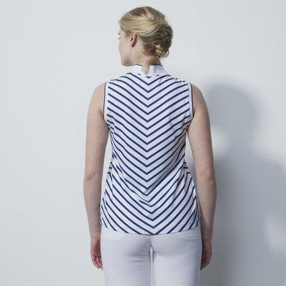 Daily Sports Spectrum White Stripe Sleeveless