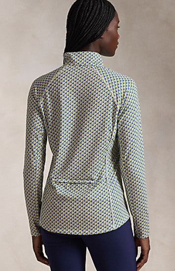 Ralph Lauren RLX LONG-SLEEVE PULLOVER in ABSTRACT GEO LEMON RIND